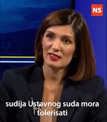 Sabina Ćudić: Gospođa Čolo je rekla da se politički angažman sudija  Ustavnog suda mora tolerisati i da je slična situacija širom Evrope. Ja  želim da čujem primjer jedne razvijene zemlje na svijetu ...
