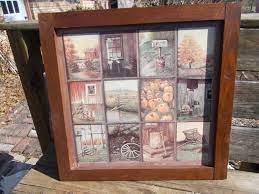 Was excused from using interior primers, based on the lack of a large paint shop. Vtg Homco Home Interior Window Pane Framed Picture Rustic Autumn Farm Fall Scenes B Mitchell Artist