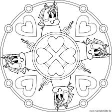 Dieses bild wird jedem kleinen mädchen gefallen. Einhorner Mandala Malvorlagen Fur Madchen