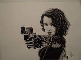 Dawn / june 12, 2012. Scarlett Johansson Black Widow Done In Charcoal On A3 Pa Flickr
