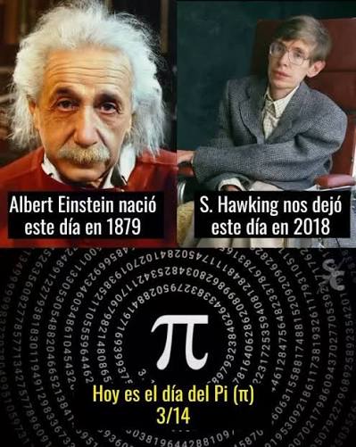Hoy es 14 de marzo, un día curioso para la ciencia:, -Ese día de 1879 nació  Albert Einstein, el físico que revolucionó la ciencia con la teoría de la  relatividad. , -También, el 14 de marzo de 2018 ...