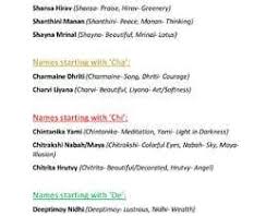 Check spelling or type a new query. Girl Names Starting With Cha