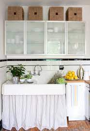 The glass shelves are adjustable so you can customise your storage as needed. Ikea Frosted Glass Kitchen Cabinets Design Ideas