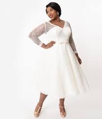 Unique Vintage Plus Size 1950s Ivory Lace Martinique Bridal Dress Vintage Inspired Wedding Dresses Wedding Dresses Uk Wedding Dresses Plus Size