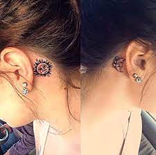 Best Of Tattoo On Twitter Behind Ear Tattoos Sun Tattoos Tattoos
