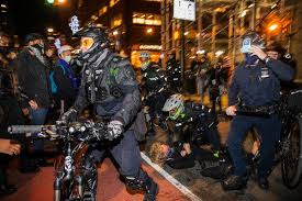Protesters are people who protest publicly about an issue. Police Kettle And Arrest Protesters In N Y C The New York Times