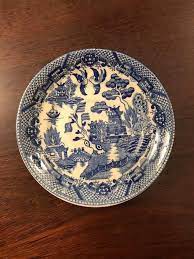 Maybe you would like to learn more about one of these? Small Antique Blue Willow Saucer Plate Made In Japan Blue And Etsy Antique Blue Willow Blue Willow Blue And White Chinoiserie