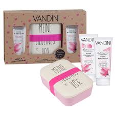 The vandini hydro range with magnolia blossom water, precious almond milk and hydro complex supports the natural moisture of the skin. Vandini Gift Set Bamboo Favourite Box Hydro 15 75