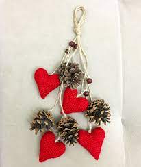 kapi susu kalp kozalak yilbasi kapi susu in 2020 christmas crafts christmas ornaments handmade