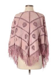 Details About Nwt Newport News Women Pink Poncho One Size
