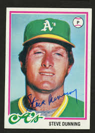 Steve Dunning #647 signed autograph auto 1978 Topps Baseball Trading Card