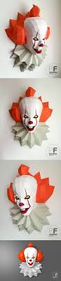 Diy Pennywise 2017 3d Model Template Pennywise Papercraft Templates Paper Crafts