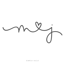 See more ideas about initial tattoo, tattoos, initials. Custom Tattoo Design Mj Initials Simple Sally