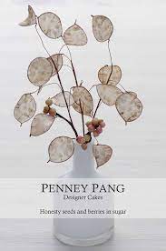 Honesty Seeds And Berries In Sugar By Penny Pang Flower Art Flower Tutorial Place Card Holders