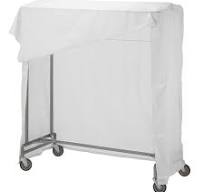 Portable Single Bar Garment Rack Cover Kit - 60" - White