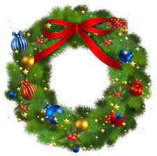 Transparent Christmas Pine Wreath With Red Bow Png Picture Christmas Wreaths Christmas Illustration Christmas Art