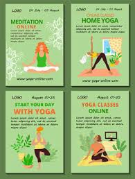 Check spelling or type a new query. Vertical Poster Yoga Online Template Set Home Yoga And Meditation Classes Advertisment Girls In Sport Clothes Doing Asanas And Meditating In Lotus Pose Stock Vector Flat Modern Illustration Lizenzfrei Nutzbare Vektorgrafiken Clip