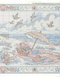 Here's a free cross stitch chart for your summer stitching. 250 Ocean Cross Stitch Ideas Cross Stitch Stitch Cross Stitch Patterns