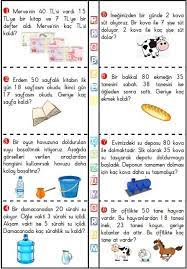 iki asamali ve tek asamali problemler toplma ve ccedil ikarma islemi gerektiren problemler sivilari ucuncu sinif matematigi 3 sinif matematik ucuncu sinif