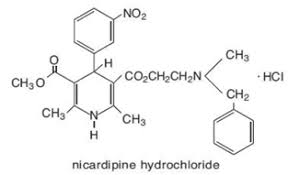 cardene sr nicardipine hydrochloride sustained release