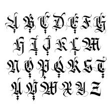 Blackletter Calligraphy Lettering Alphabet Tattoo Fonts Alphabet Graffiti Lettering Fonts