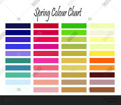 Spring Colour Chart Image Photo Free Trial Bigstock