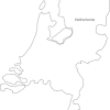 Map of netherlands outline states/provinces. 1