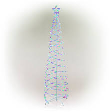 The Holiday Aisle Spiral Christmas Tree Lighted Display Wayfair
