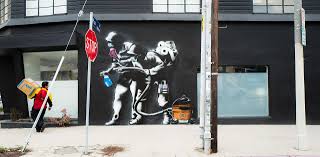 Brazil's graffiti queen, delivering justice through the nozzle of a paint can. Coronavirus The Incredible Art Created In Lockdown Ents Arts News Sky News