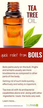 Tea Tree Oil For Boils Infographic Tea Tree Oil Benefits Tea Tree Oil Uses Tea Tree Oil