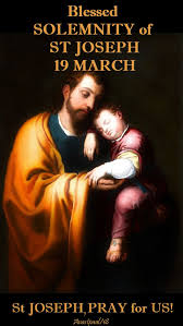 It is a feast or commemoration in the provinces of the anglican communion, and a feast or festival in. Thought For The Day 19 March The Solemnity Of The Feast Of St Joseph Spouse Of The Blessed Virgin Mary And Patron Of The Universal Church Go To Joseph Anastpaul