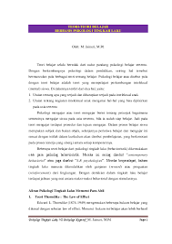 Hapuskan tingkahlaku negatif dengan mencadangkan tingkahlaku lain/baru 11. Pdf Psikologi Tingkah Laku Vs Psikologi Kognitif Muhammad Jainuri Academia Edu