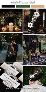 6 Halloween Themed Wedding To Get Your Guests Into The Spooky Spirit Halloween Themed Wedding Black Wedding Themes Dark Wedding