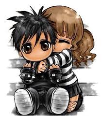 Stylish Emo Cartoons Rose Galaxy Emo Cartoons Cute Emo Couples Emo Love