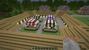 Some themes include a futuristic feel, a vintage look, or medieval, a popular theme among map creators in minecraft. Minecraft Market Square Shefalitayal