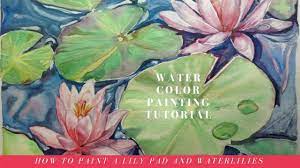 Watercolor lily pad