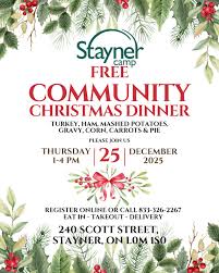 Christmas Dinner on December 25th ...