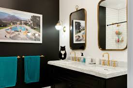 A cheap and easy diy fix to bring that outdated countertop back to life! The Best Design Ideas For Black Bathrooms Apartment Therapy