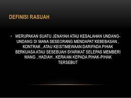 Beliau boleh guna akta suruhanjaya pencegahan rasuah malaysia (akta 694) sendiri. Isu Rasuah Di Malaysia