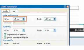 In der kopfzeile erscheint zunächst nur der platzhalter &grafik; Excel Kopf Und Fusszeilen Einrichten Anleitung Pc Magazin