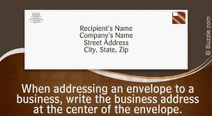 Addressing business envelopes 1 write the name of the person on the top line. How To Address An Envelope To A Business