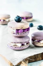 blueberry macarons pies and tacos