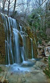 The Waterfalls Of Skra Entrance To The Blue Lake Kilkis Greece Crete Greece Waterfall Greece