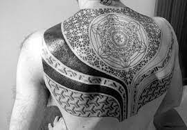 Welcome back to another lesson on a fortnite skin that is getting a lot of attention. 40 Geometric Back Tattoos For Men Dimensional Ink Ideas Back Tattoos For Guys Back Tattoo Tattoos For Guys