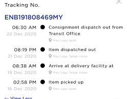 Ebay marking item as dispatched when in fact all that has happened is that the seller has purchased postage through paypal or entered a tracking number that is'nt actually in the system is not a good thing. Poslaju