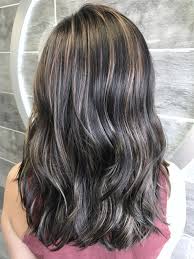 If you're a natural brunette you'll want to play around with darker lowlights when blending gray hair with highlights. Pin On Hair