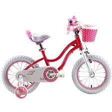 amazon com royalbaby stargirl girl 39 s bike with training wheels and basket perfect gift for kids 16 inch bike with training wheels bikes girls kids bike