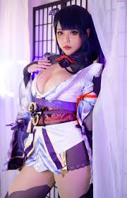 Hana Bunny cosplay Raiden Shogun - Genshin Impact 18 photos - Cosplaytele