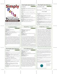 paizo com simply spells druid spell cards pfrpg pdf