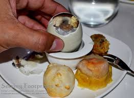 Trying balut was difficult, i had to pull feathers and. Philippine Food Illustrated Balut